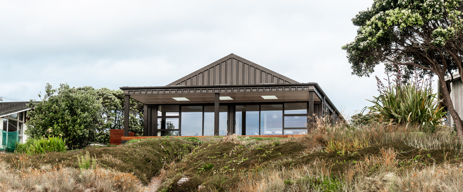 aluminium windows and doors on a beach home