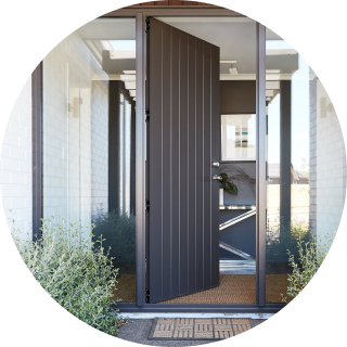 front aluminium entry door