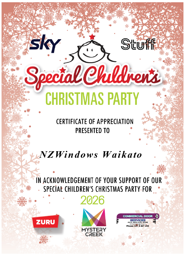 Special Children's Christmas Party 2026 Certificate